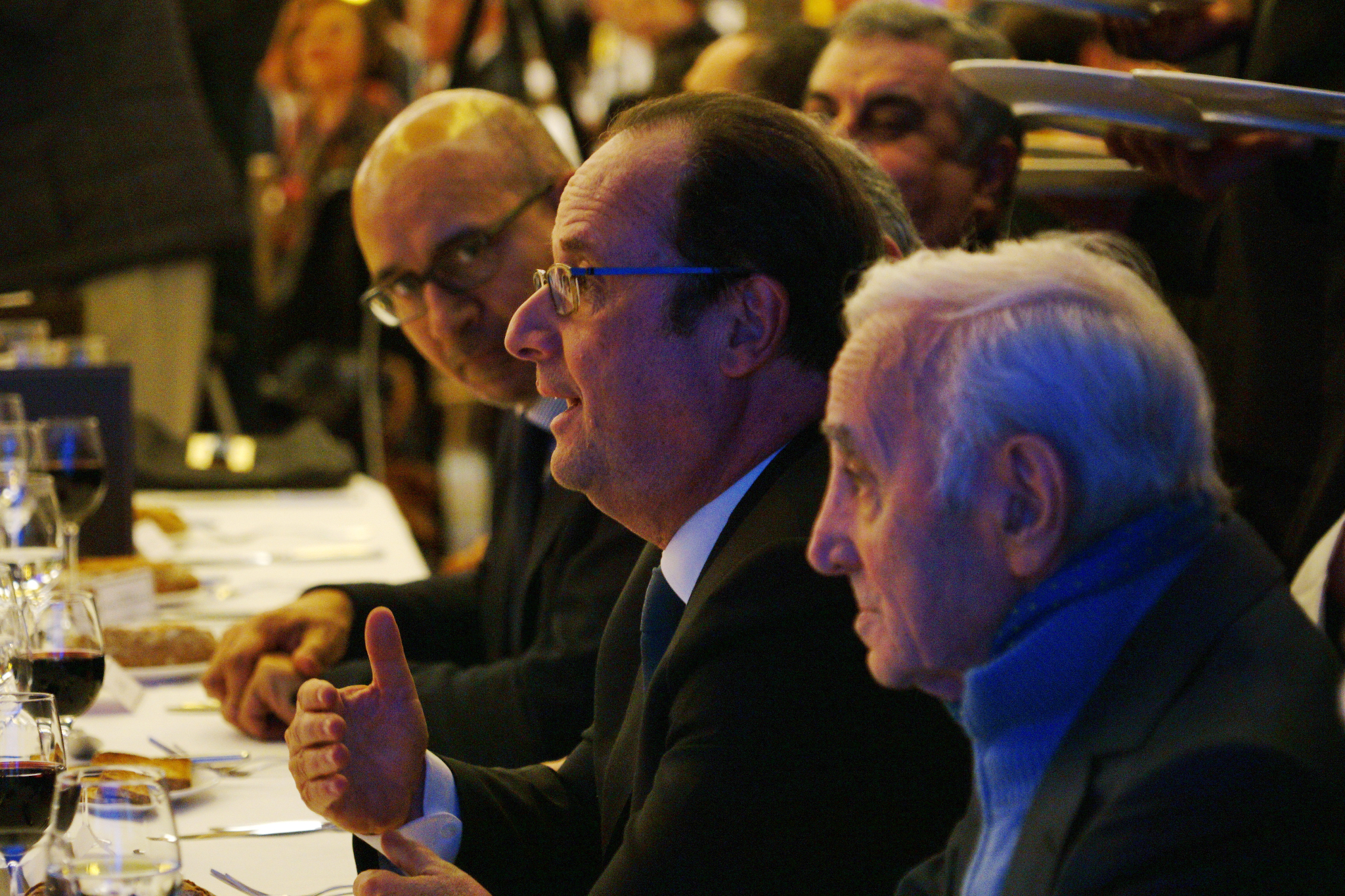 François Hollande au dîner du CCAF 2016